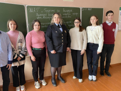 Профориетационная беседа в Отрадновской средней школе Любанского района Минской области